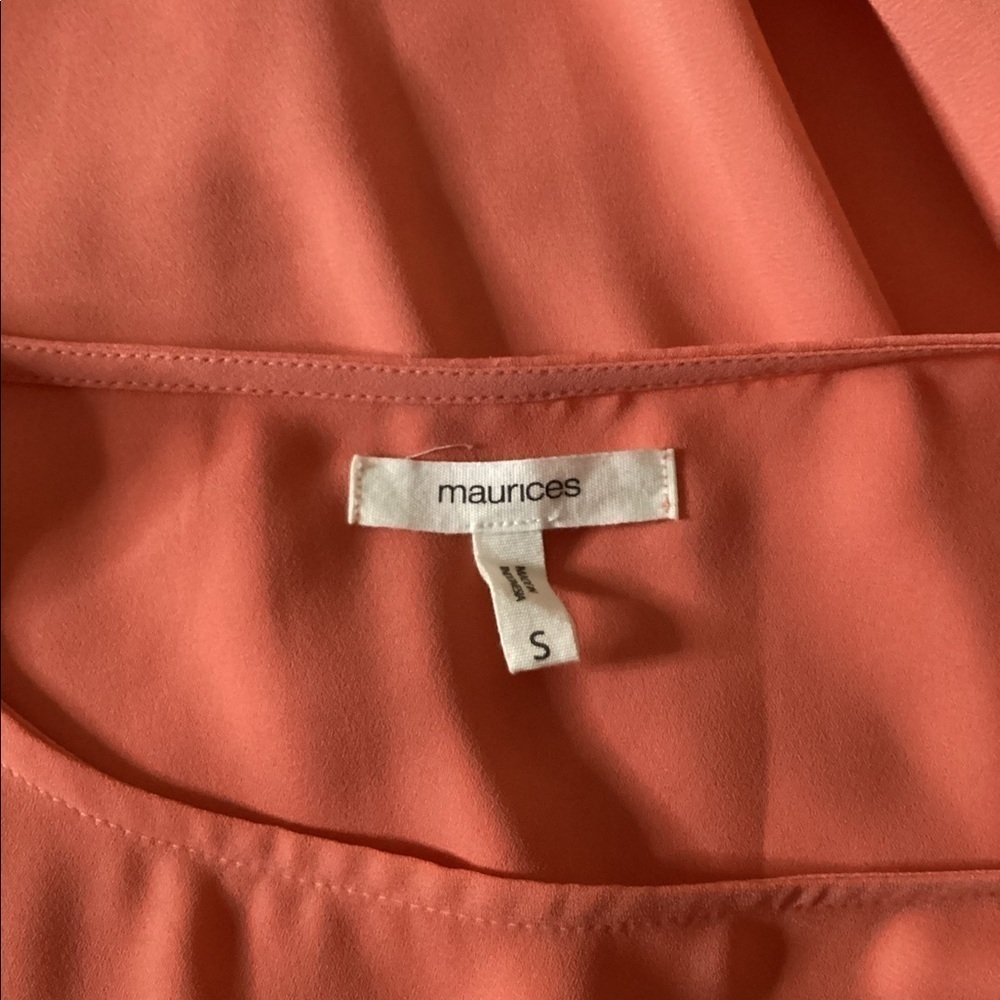 Maurice’s Orange Cold Shoulder Top - Picture 4 of 6
